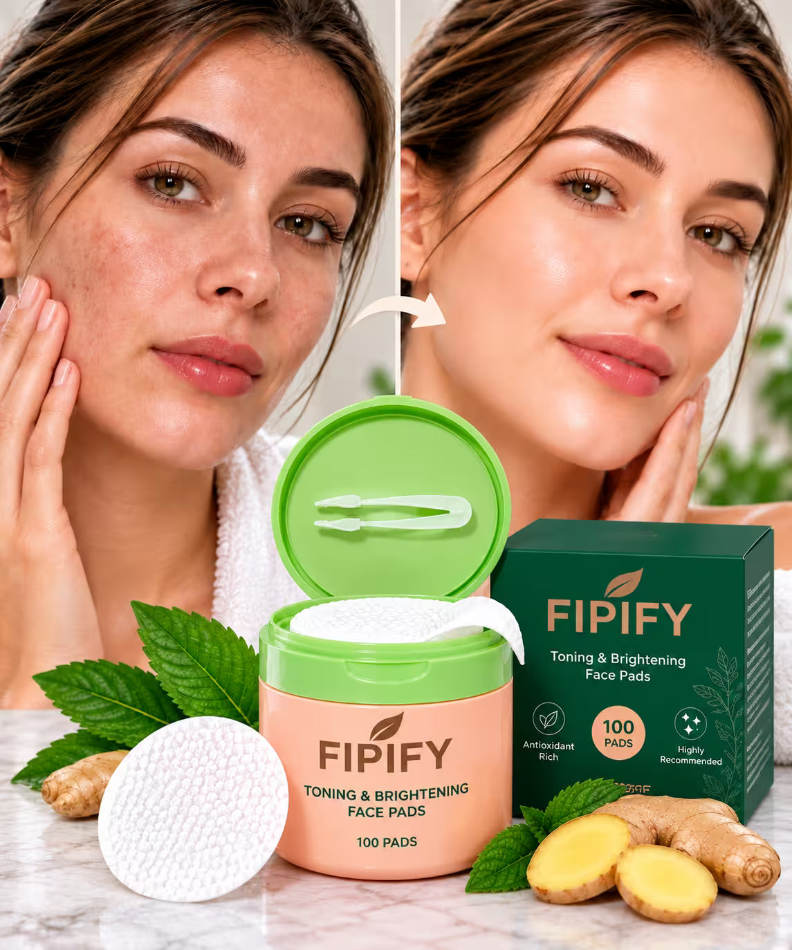 Brightening Dark Spot Toning Pads