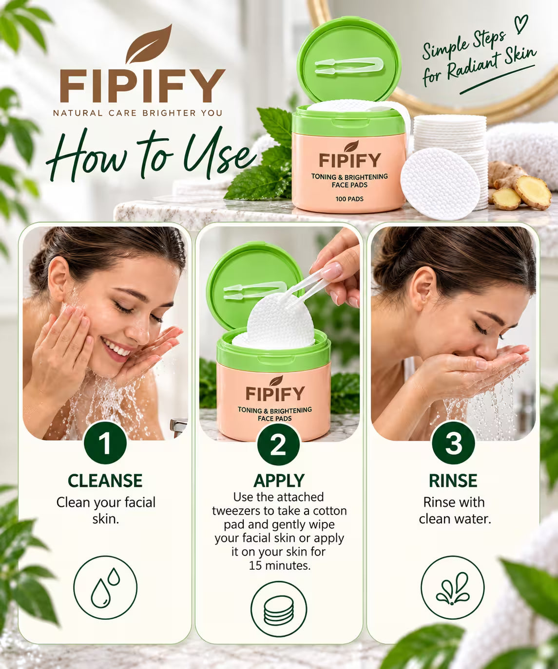 Brightening Dark Spot Toning Pads